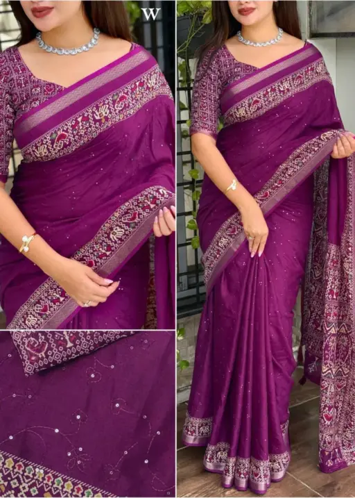 Ajrakh Pirnted Mal Cotton Saree
