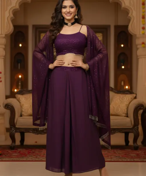 Bollywood Inspired Indo Western With Shrug