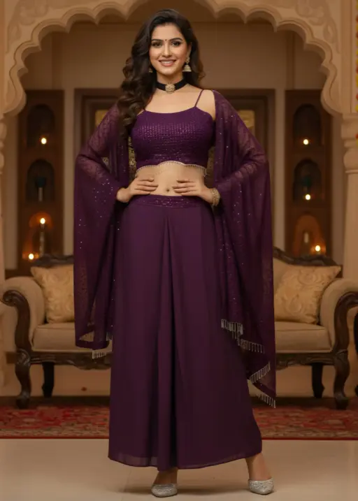 Bollywood Inspired Indo Western With Shrug