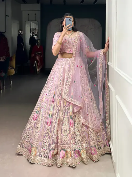 Bridesmaid Pastel Color Lehenga Choli
