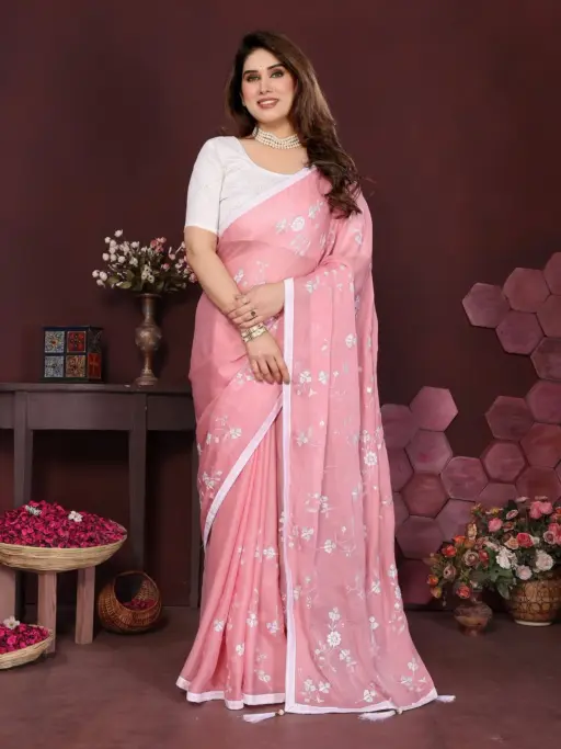 Buy Chiffon Embroidery Sarees