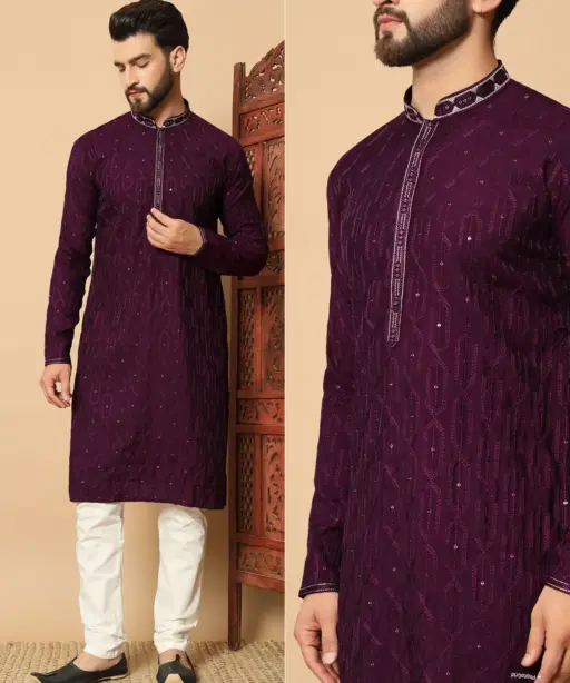 Festive Special Mens Embroidery Kurtas