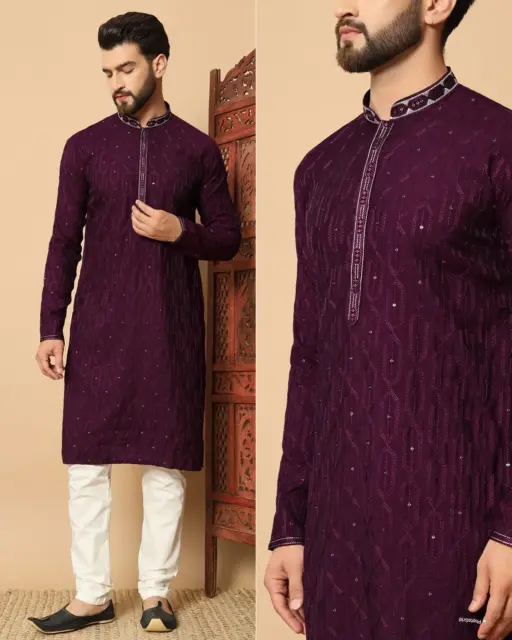 Festive Special Mens Embroidery Kurtas