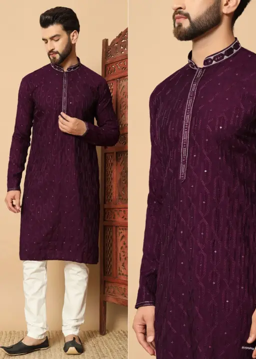 Festive Special Mens Embroidery Kurtas
