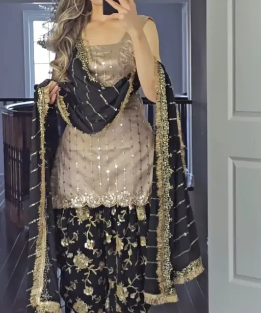 Festive Wear Dhoti Salwar Suit