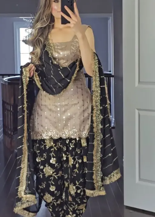 Festive Wear Dhoti Salwar Suit