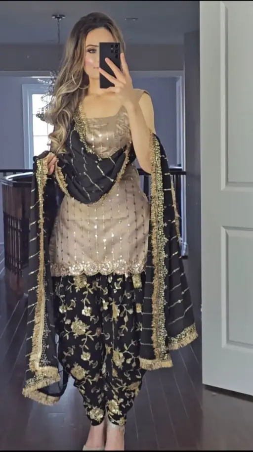 Festive Wear Dhoti Salwar Suit
