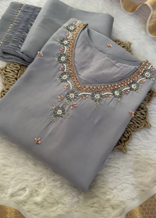 Handwork 3 piece Kurti Set