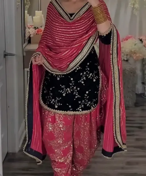 Heavy Embroidery Patiala Salwar Suit