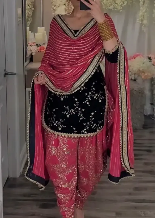 Heavy Embroidery Patiala Salwar Suit