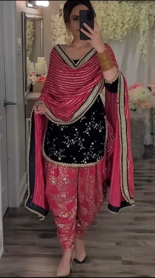 Heavy Embroidery Patiala Salwar Suit