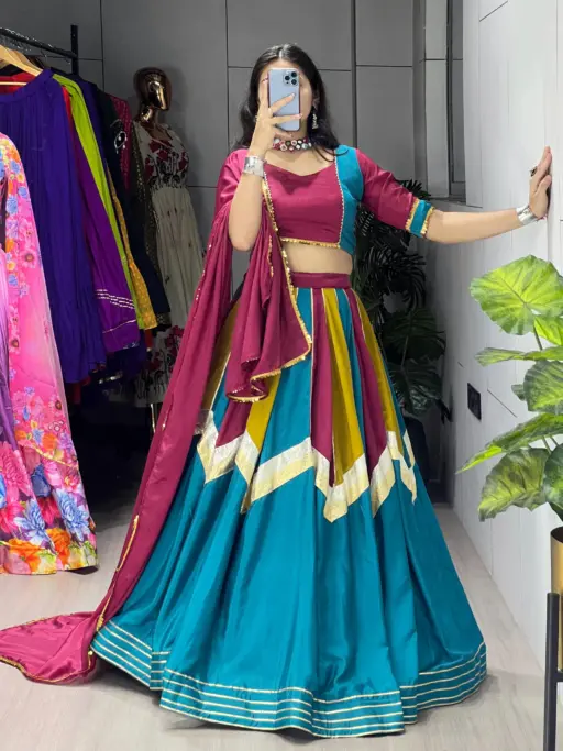 Multi Color Big Flair Lehenga Choli
