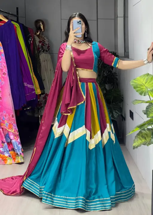 Multi Color Big Flair Lehenga Choli