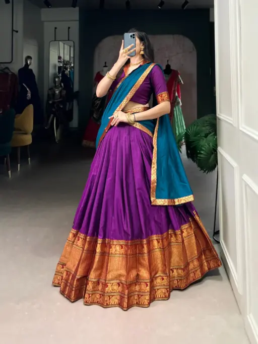Narayan Peth Silk Lehenga Choli