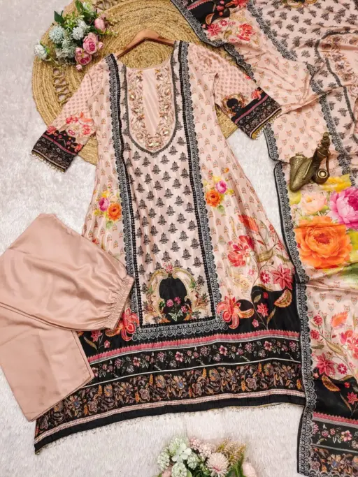Pakistani Style Printed Anarkali Kurti