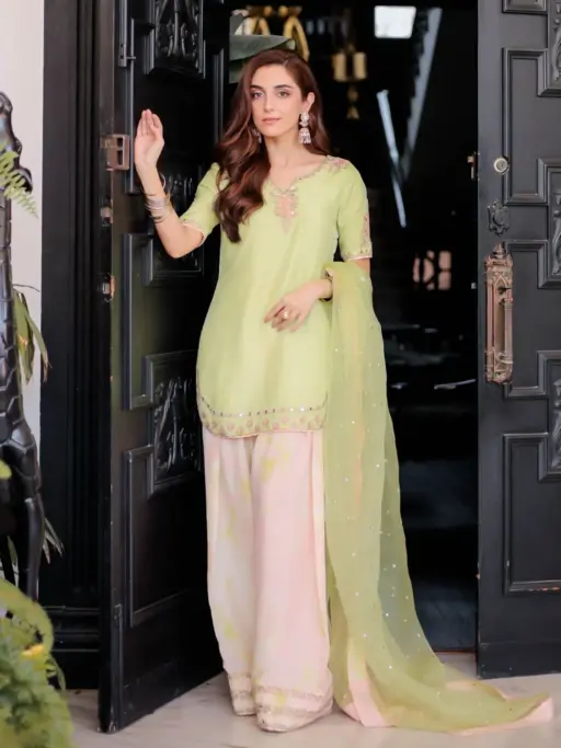 Pastel Color Farsi Salwar Suit