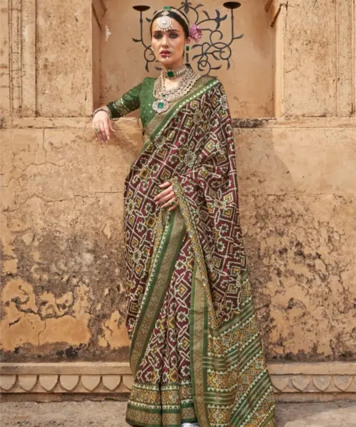 Premium Patola Printed Silk Sarees