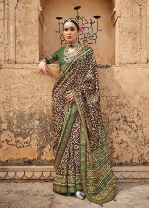 Premium Patola Printed Silk Sarees