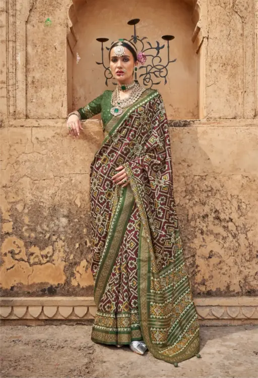 Premium Patola Printed Silk Sarees