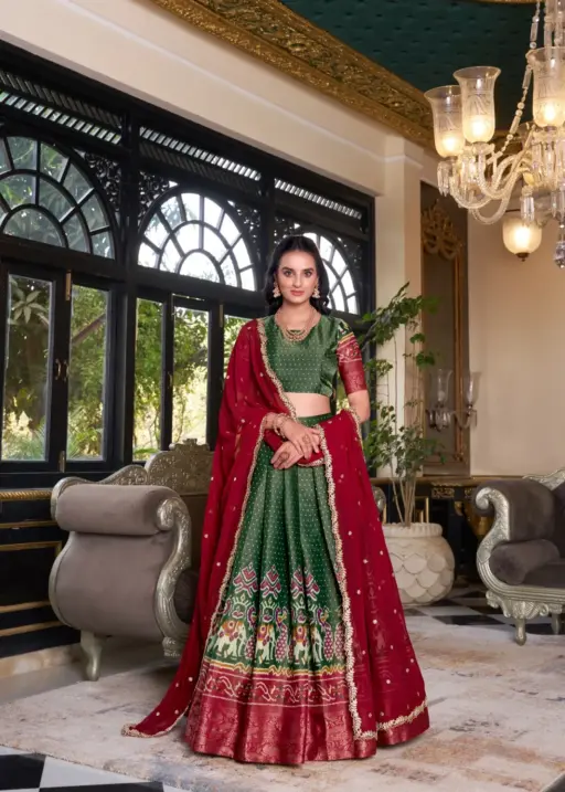 Reasonable Kanchipuram Printed Lehenga Choli