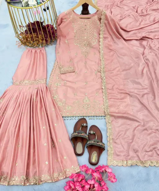 Sangeet Sepcial Readymade Sharara Salwar Suit