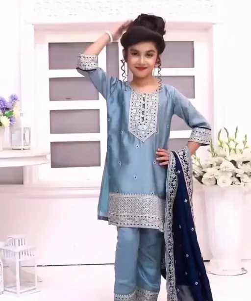 Small Girls Plazzo Salwar Kids Wear