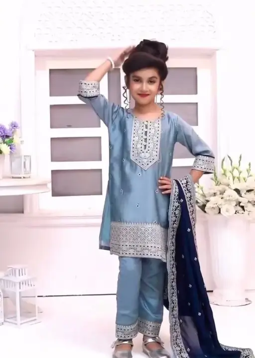 Small Girls Plazzo Salwar Kids Wear