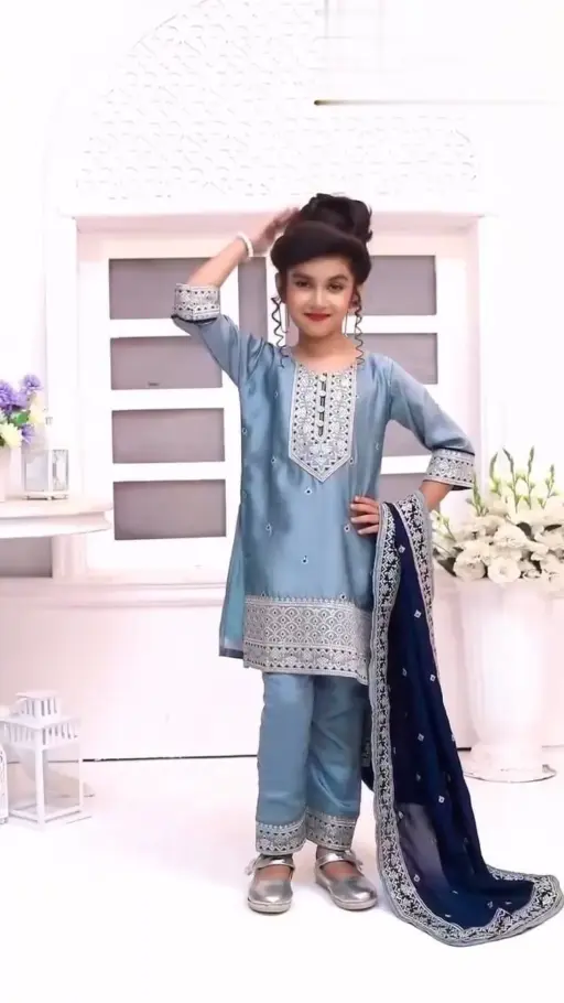 Small Girls Plazzo Salwar Kids Wear