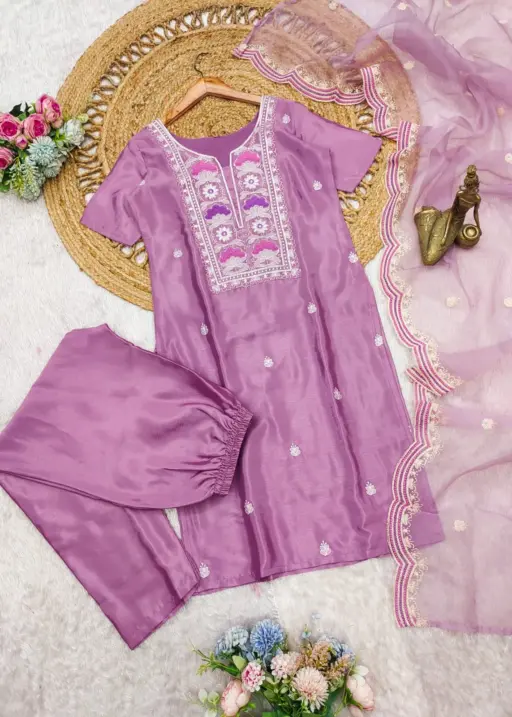 Stylish 3 Piece Kurtis Set