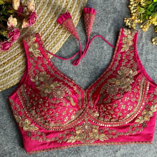 Wedding Special Readymade Embroidery Blouse
