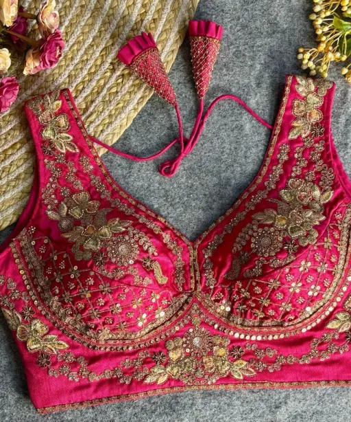 Wedding Special Readymade Embroidery Blouse