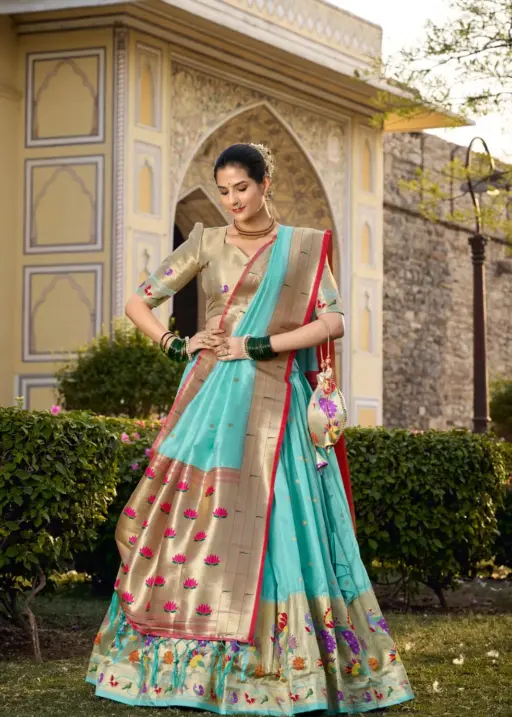 Wedding Wear Paithani Lehenga Choli