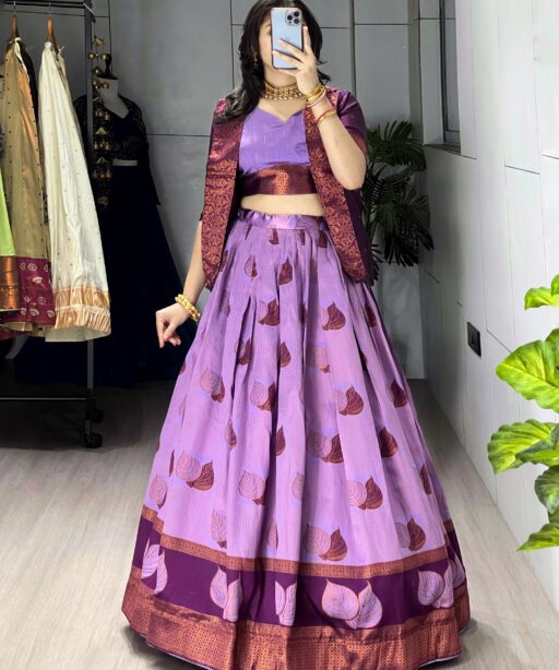 Silk Lehenga Koti Set