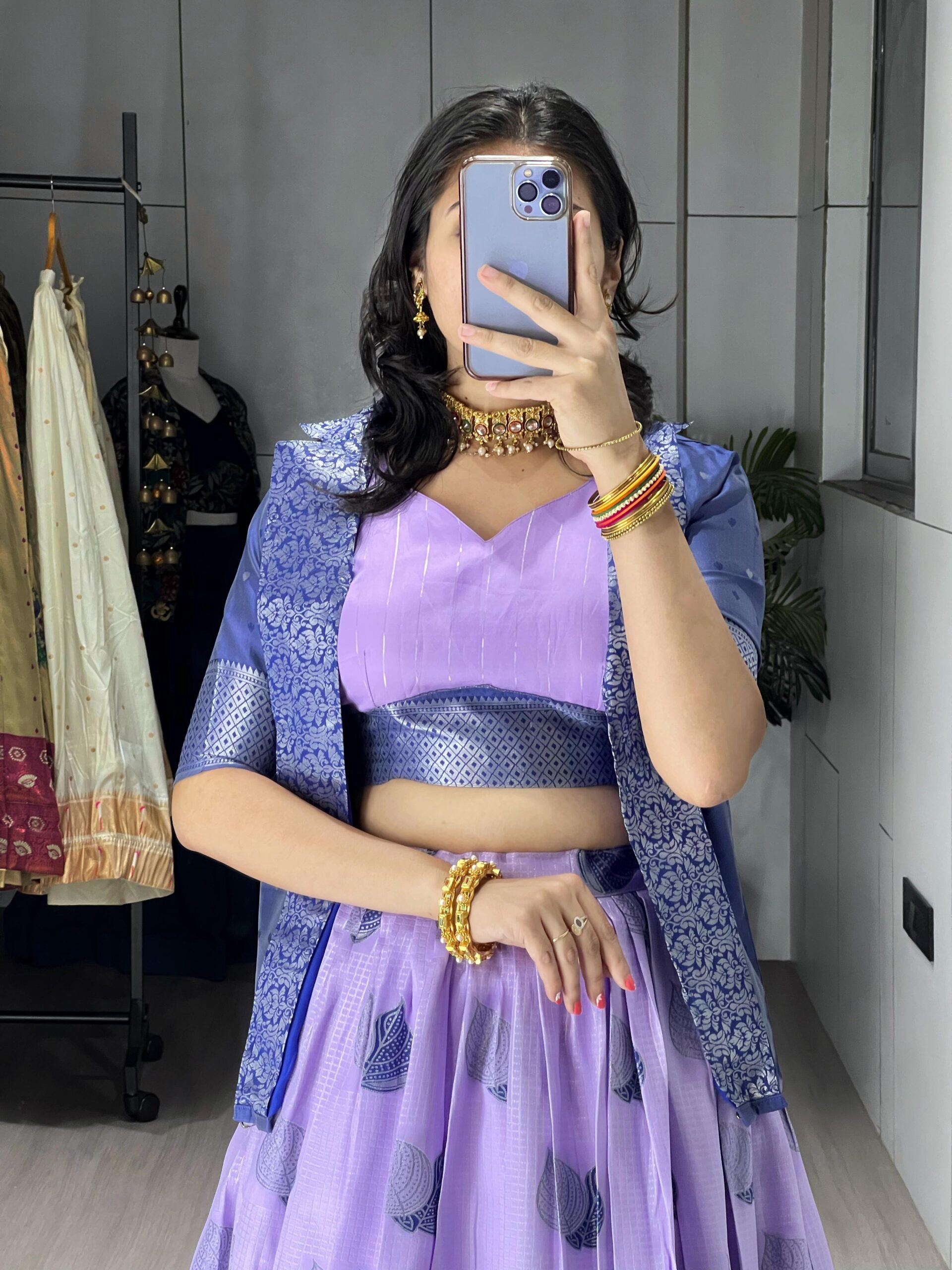 Silk Lehenga Koti Set