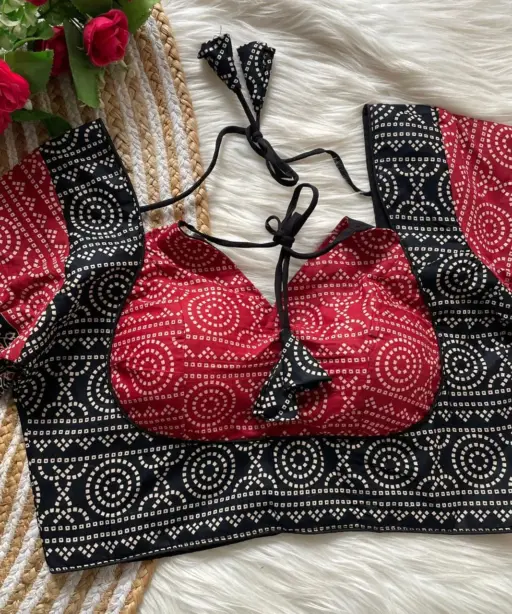 Ajrakh Printed Readymade blouse