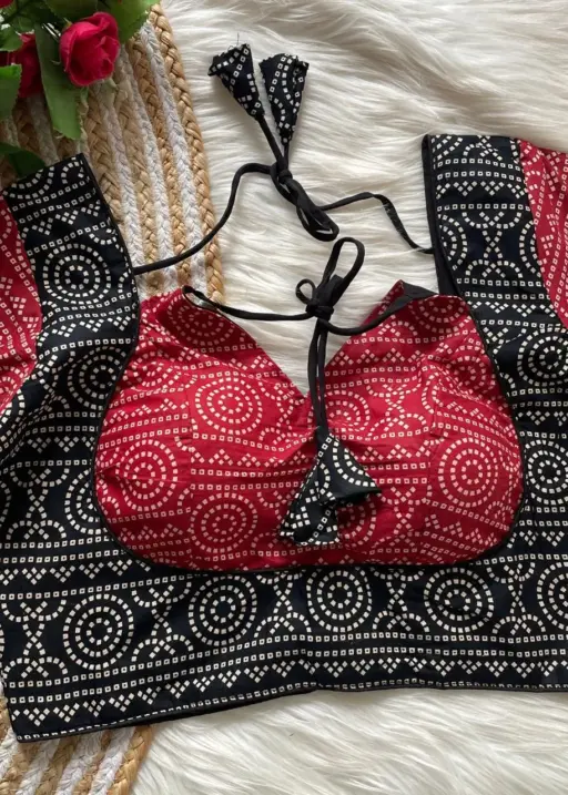 Ajrakh Printed Readymade blouse