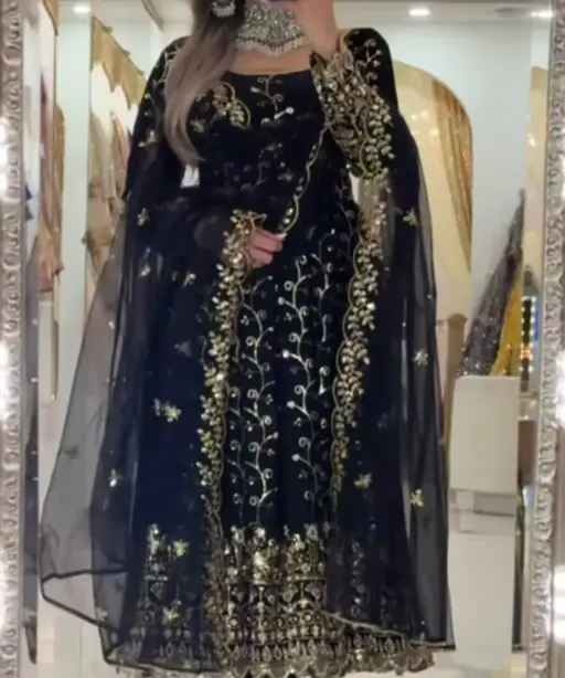 Boutique Sequence Embroidery Anarkali Suit