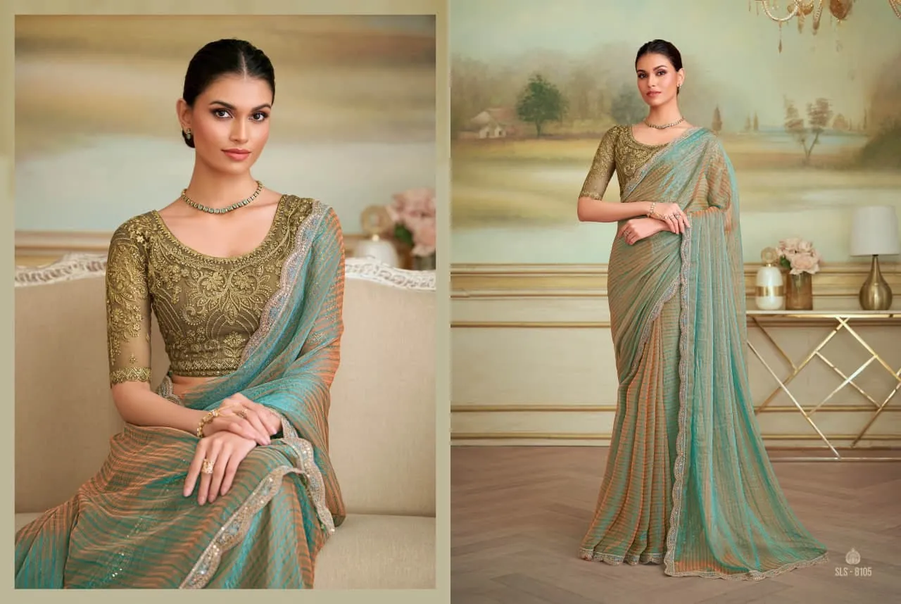 Designer Party and Wedding Saree - Image 2