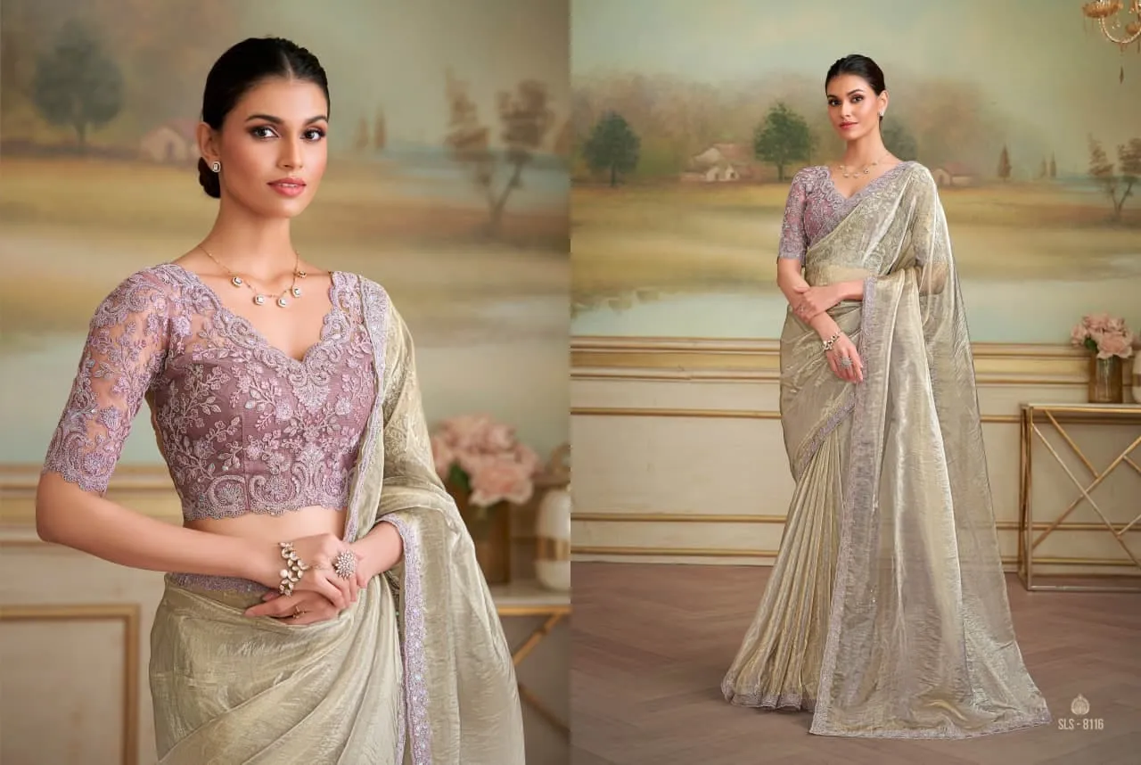 Designer Party and Wedding Saree - Image 4