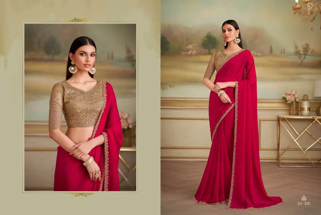 Designer Party and Wedding Saree - Image 5