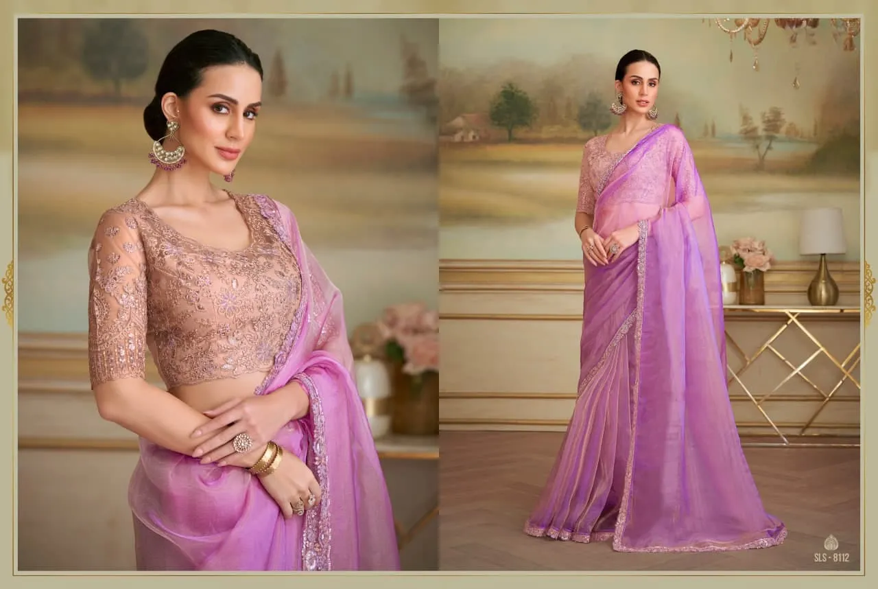 Designer Party and Wedding Saree - Image 7