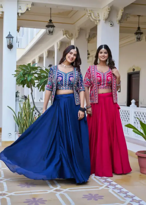 Designer Readymade Lehenga with Koti Design