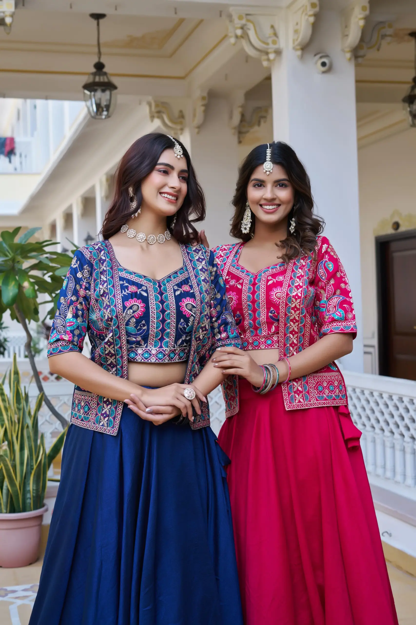 Designer Readymade Lehenga with Koti Design - Image 2