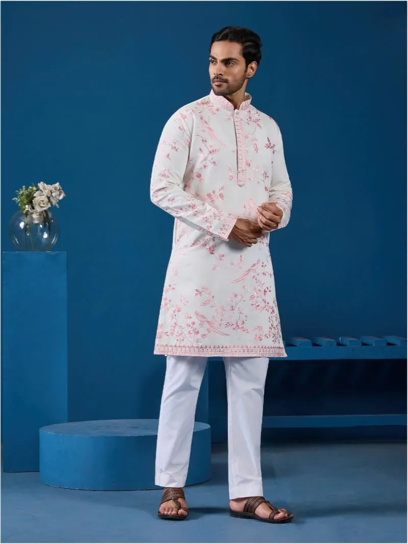 Embroidery Mens Kurta for Wedding - Image 9