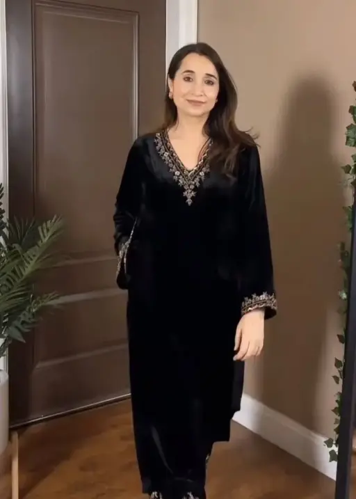 Embroidery Velvet Co ord Sets