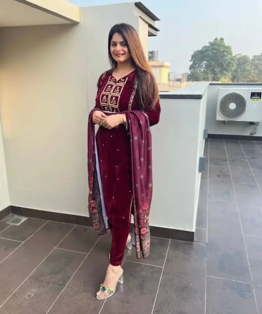 Embroidery Velvet Readymade Salwar