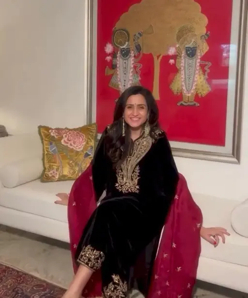 Embroidery Velvet Salwar Suit for winter