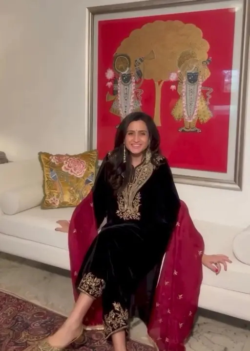 Embroidery Velvet Salwar Suit for winter