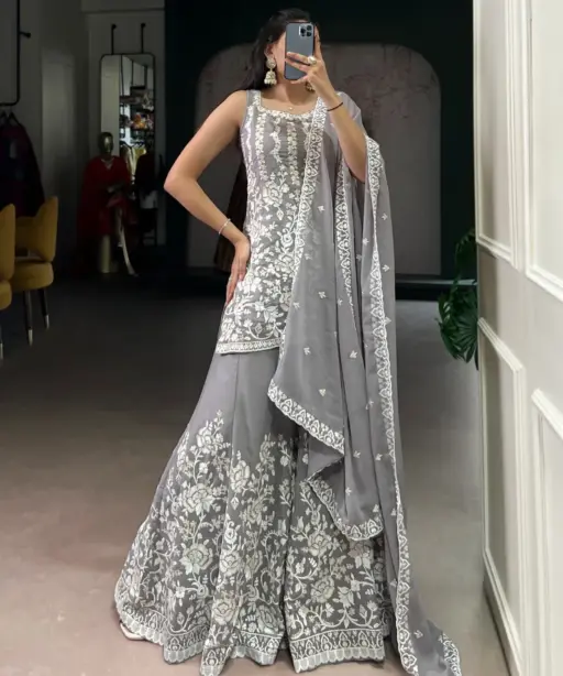 Fancy Grea Sharara Salwar Suit