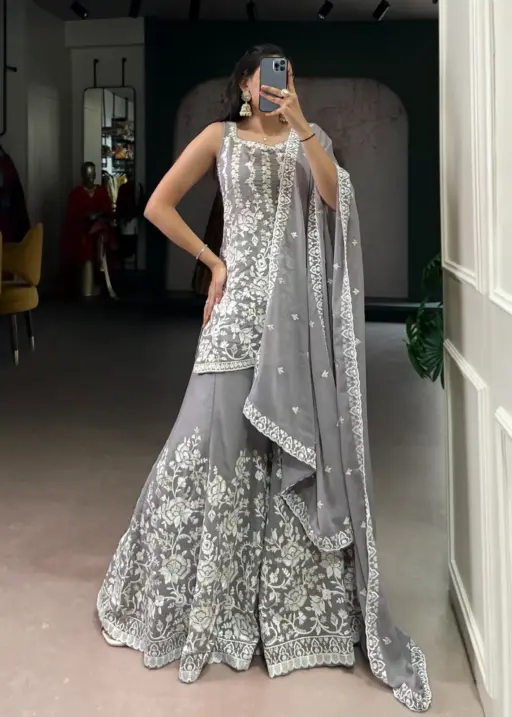 Fancy Grea Sharara Salwar Suit